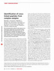 Research paper thumbnail of Identification of cross-linked peptides from complex samples with full proteome protein databases