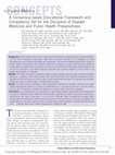 Research paper thumbnail of A consensus-based educational framework and competency set for the discipline of disaster medicine and public health preparedness