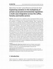 Research paper thumbnail of Explaining variation in the multiplicity of private social and environmental regulation: a multi-case integration across the coffee, forestry and textile sectors