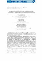 Research paper thumbnail of Preliminary recordings of blue whale (Balaenoptera musculus) vocalizations in the Gulf of Corcovado, northern Patagonia, Chile