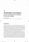 Research paper thumbnail of Luxury Branding as a Catalyst for Social Change (Book Chapter)