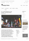 Research paper thumbnail of A Critical Reflection on City Branding (Asia Pacific Design Library - 'Design Online' Series)