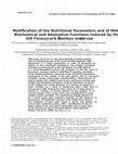 Research paper thumbnail of Modification of the nutritional parameters and of midgut biochemical and absorptive functions induced by the IGR fenoxycarb inBombyx mori larvae