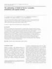 Research paper thumbnail of The epidemiology of rubella in Mexico: seasonality, stochasticity and regional variation