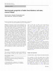 Research paper thumbnail of Spectroscopic properties of halite from Kłodawa salt mine, central Poland