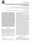 Research paper thumbnail of Influence of Test Methods on Fracture Toughness of a Dental Porcelain and a Soda Lime Glass