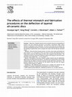 Research paper thumbnail of The effects of thermal mismatch and fabrication procedures on the deflection of layered all-ceramic discs