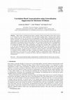 Research paper thumbnail of Correlation Based Anonymization Using Generalization and Suppression for Disclosure Problems