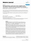 Research paper thumbnail of Self-reported data: a major tool to assess compliance with anti-malarial combination therapy among children in Senegal