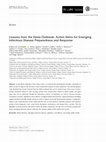 Research paper thumbnail of Lessons from the Ebola Outbreak: Action Items for Emerging Infectious Disease Preparedness and Response