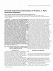 Research paper thumbnail of Aromatic side-chain interactions in proteins. I. Main structural features