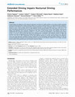 Research paper thumbnail of Extended Driving Impairs Nocturnal Driving Performances