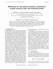 Research paper thumbnail of Reflectivity of a disordered monolayer estimated by graded refractive index and scattering models