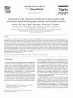 Research paper thumbnail of Optimisation of the separation of herbicides by linear gradient high performance liquid chromatography utilising artificial neural networks