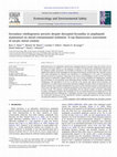 Research paper thumbnail of Secondary vitellogenesis persists despite disrupted fecundity in amphipods maintained on metal-contaminated sediment: X-ray fluorescence assessment of oocyte metal content