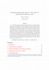 Research paper thumbnail of Insulating Independent Agencies: Two Waves of Institutional Reforms in Chile