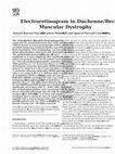 Research paper thumbnail of Electroretinogram in Duchenne/Becker Muscular Dystrophy