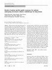 Research paper thumbnail of Results of patient specific quality assurance for patients undergoing stereotactic ablative radiotherapy for lung lesions