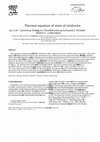 Research paper thumbnail of Thermal equation of state of stishovite