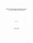 Research paper thumbnail of Public Private Partnerships in Educational Governance: A Case Study of Bogota's Concession Schools