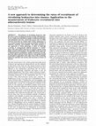 Research paper thumbnail of A new approach to determining the rates of recruitment of circulating leukocytes into tissues: Application to the measurement of leukocyte recruitment into atherosclerotic lesions