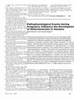 Research paper thumbnail of Pathophysiological Events during Pregnancy Influence the Development of Atherosclerosis in Humans