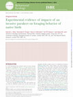 Research paper thumbnail of Experimental evidence of impacts of an invasive parakeet on foraging behavior of native birds