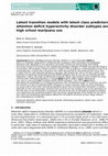 Research paper thumbnail of Latent transition models with latent class predictors: attention deficit hyperactivity disorder subtypes and high school marijuana use