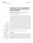 Research paper thumbnail of The pattern of c-Fos expression and its refractory period in the brain of rats and monkeys