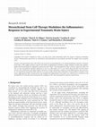 Research paper thumbnail of Mesenchymal Stem Cell Therapy Modulates the Inflammatory Response in Experimental Traumatic Brain Injury