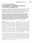 Research paper thumbnail of The phylogenetic and geographic structure of Y-chromosome haplogroup R1a