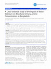 Research paper thumbnail of A Cross-sectional Study of the Impact of Blood Selenium on Blood and Urinary Arsenic Concentrations in Bangladesh