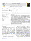 Research paper thumbnail of Parental and offspring assessment of driving capability under the influence of drugs or alcohol: Gender and inter-generational differences