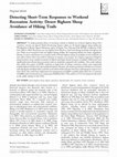 Research paper thumbnail of Detecting short-term responses to weekend recreation activity: Desert bighorn sheep avoidance of hiking trails