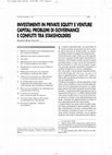 Research paper thumbnail of INVESTIMENTI IN PRIVATE EQUITY E VENTURE CAPITAL: PROBLEMI DI GOVERNANCE E CONFLITTI TRA STAKEHOLDERS