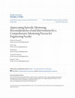 Research paper thumbnail of Appreciating Episodic Mentoring: Reconsiderations of and Interventions for a Comprehensive Mentoring Process for Engineering Faculty