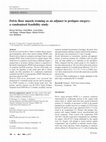 Research paper thumbnail of Pelvic floor muscle training as an adjunct to prolapse surgery: a randomised feasibility study