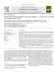 Research paper thumbnail of Double blind randomized phase II study with radiation+5-fluorouracil±celecoxib for resectable rectal cancer