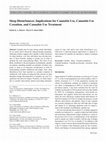 Research paper thumbnail of Sleep Disturbances: Implications for Cannabis Use, Cannabis Use Cessation, and Cannabis Use Treatment