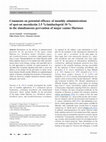 Research paper thumbnail of Comments on potential efficacy of monthly administrations of spot-on moxidectin 2.5 %/imidacloprid 10 % in the simultaneous prevention of major canine filarioses