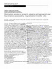 Research paper thumbnail of Myelination process in preterm subjects with periventricular leucomalacia assessed by magnetization transfer ratio