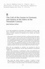 Research paper thumbnail of The Cult of the Genius in Germany and Austria at the Dawn of the Twentieth Century