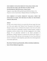 Research paper thumbnail of Ferenczi's Thalassal Trend, The Evolution of Tears and the Role of Affect in the Psychosomatic Relation