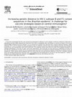 Research paper thumbnail of Increasing genetic distance to HIV-1 subtype B and F1 consensus sequences in the Brazilian epidemic: A challenge for vaccine strategies based on central immunogens?