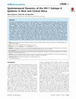 Research paper thumbnail of Spatiotemporal Dynamics of the HIV-1 Subtype G Epidemic in West and Central Africa