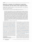 Research paper thumbnail of Reductive Evolution of Architectural Repertoires In Proteomes and the Birth of the Tripartite World