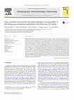 Research paper thumbnail of High-resolution trace element and stable/radiogenic isotope profiles of late Pleistocene to Holocene speleothems from Dim Cave, SW Turkey