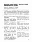 Research paper thumbnail of Optimization of extraction conditions for the extraction of phenolic compounds from Moringa oleifera leaves