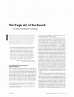 Research paper thumbnail of The Tragic Art of Eco-Sound