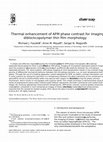 Research paper thumbnail of Thermal enhancement of AFM phase contrast for imaging diblock copolymer thin film morphology